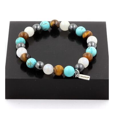Minerals And Gemstones. Bracelet Beads HEMATITE + TIGER EYE + Stone
