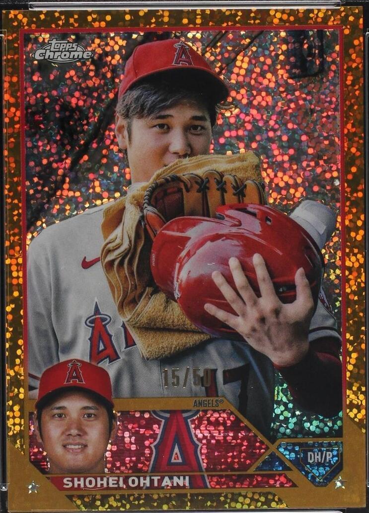 2023 Topps Chrome - Image Variation Shohei Ohtani #17 Gold Speckle