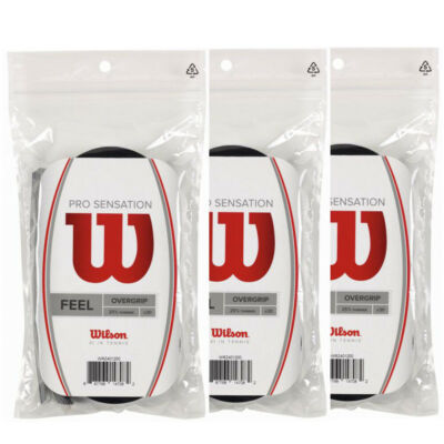 Wilson Pro Overgrip Sensation 3 x 30 Griffbänder für Tennis Grips