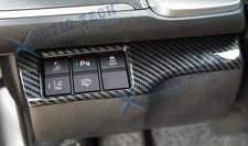 Headlight Switch Frame Overlay Cover Carbon Fiber ABS For Honda Civic 10th Gen