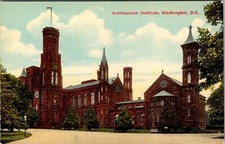 Smithsonian Institute Washington DC Garrison Vintage PostCard - C1