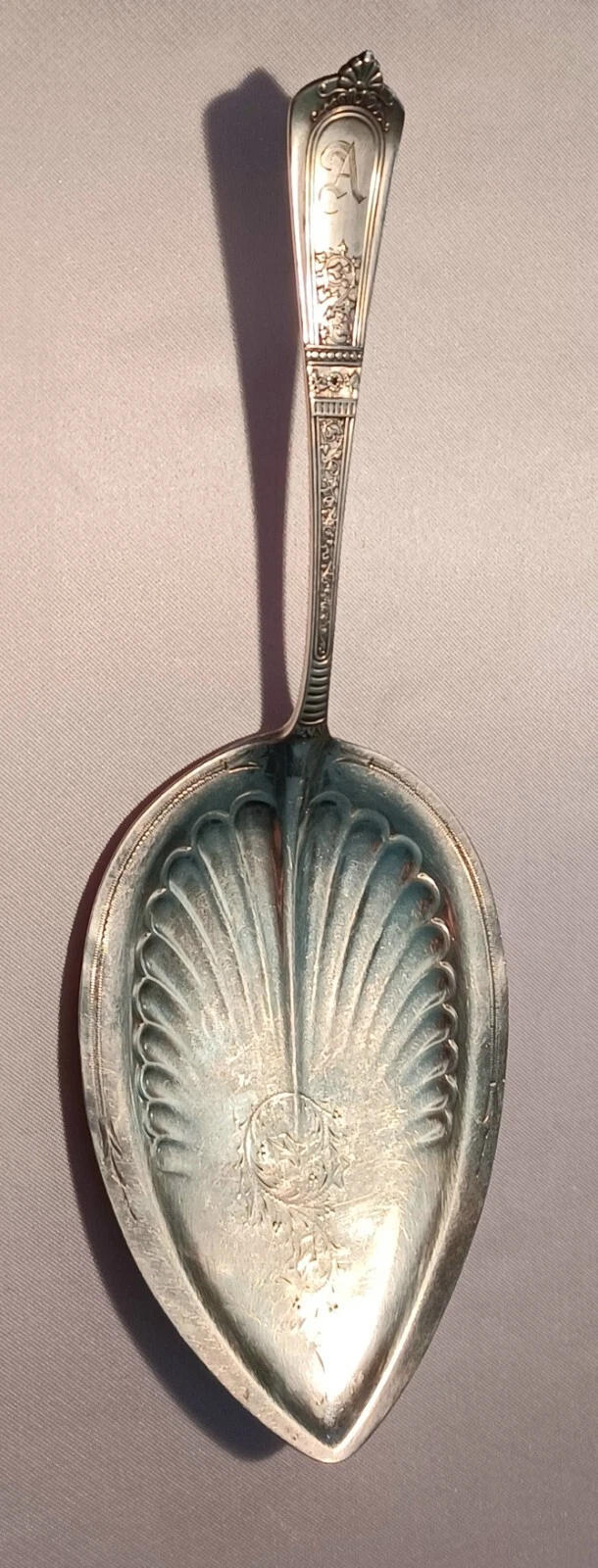 Domestic by Gorham All Sterling Pie Server 9" Mono'd A