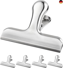 Caianwin 5 St&uuml;ck Verschlussklammern Gro&szlig; 76mm Metallklammern Clips f&uuml;r T&uuml;ten, Le