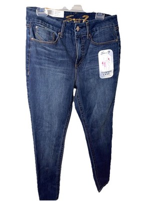 Seven7 Women s Slimming Jeans Avalon MedWash Denim High Rise Stretch Size 12