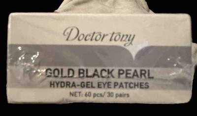 DOCTOR TONY~Gold Black Pearl Hydra-Gel Eye Patches 60pcs (30 Pairs) NEW!