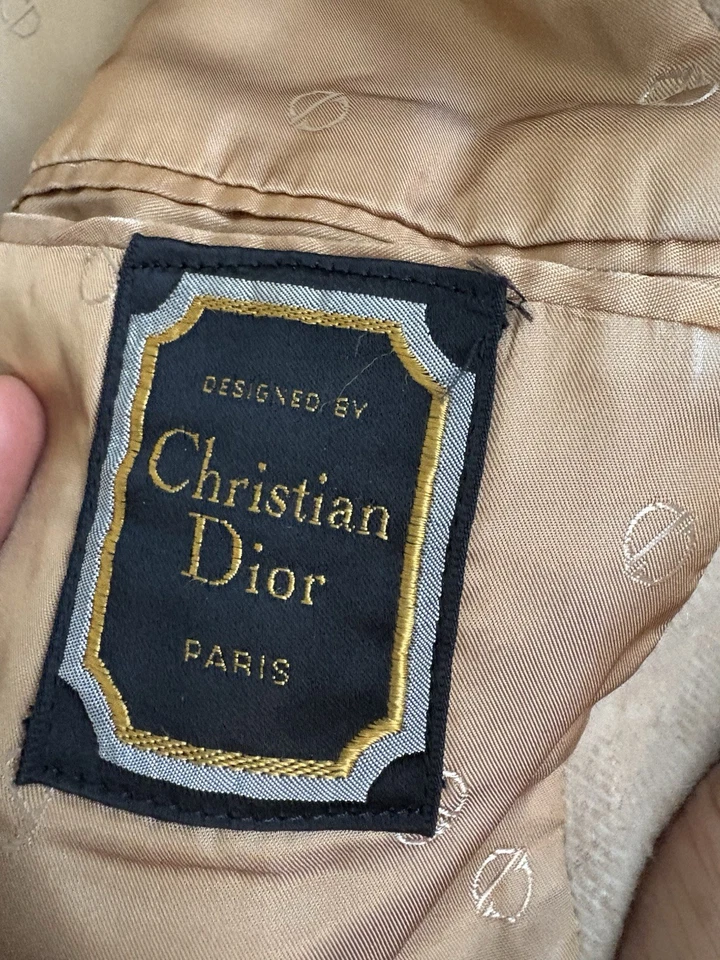 Blazer Christian Dior Hombre Color Camel 100% Cachemir. vintage Foto 2 de 4