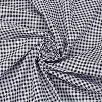 Ph Schwarzer Gingham Stoff Karierter Baumwollstoff 1.6M Breiter Karierterstoff