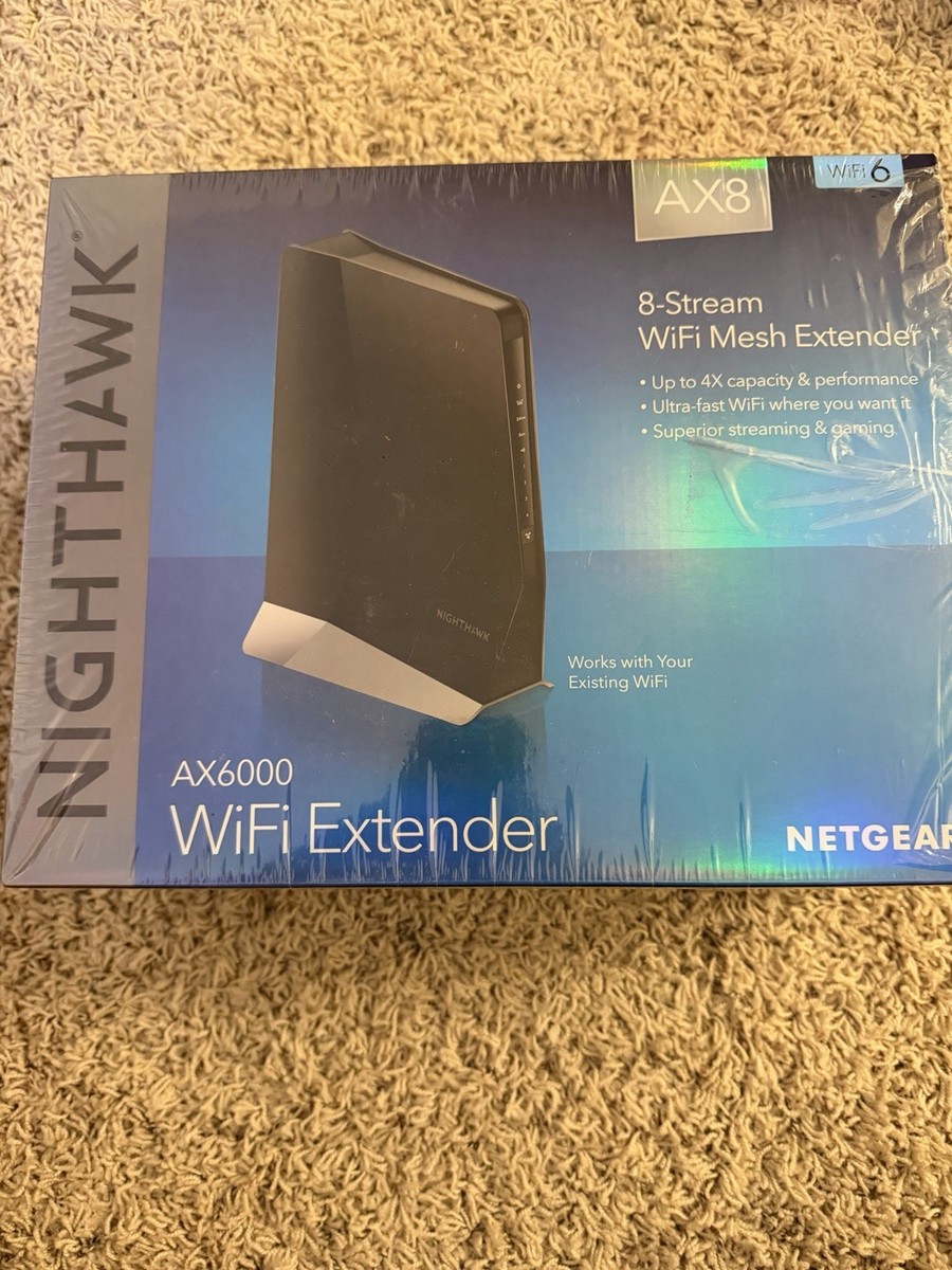 NETGEAR Nighthawk AX8 8-Stream WiFi 6 Mesh Extender (EAX80-100NAS