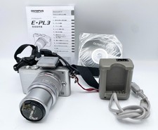  N.MINT OLYMPUS PEN Lite E-PL3 Mirrorless Silver M.zuiko 14-42mm F3.5-5.6 Lens