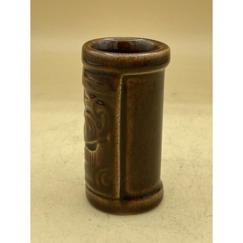 Tiki Farm Mini Micro Tiki 3.5" Shot Glass Brown Glaze - Picture 2 of 10