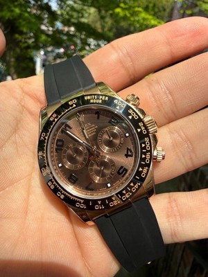 Rolex Daytona 116515LN Rose Gold Chocolate Arabic Dial 116515 FULL SET