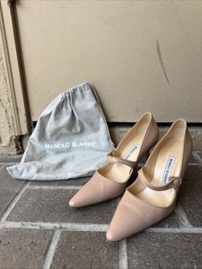 マロノブラニク　メリージェーン　パテント36 Manolo Blahnik Iconic Red Patent Leather Mary Jane Heels (US 10