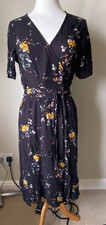 Fat Face Willa wrap Dress Size 10 floral tea dress