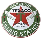 Vintage Texaco Gasoline Sign - Filling Station Porcelain Gas Pump Sign