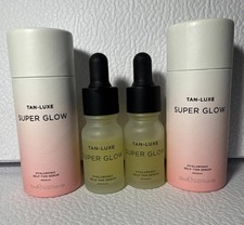 2x Tan Luxe SUPER GLOW Hyaluronic Self-Tan Serum Gradual 10ml / 0.33oz each NIB 