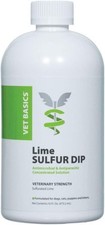 Vet Basics Lime Sulfur Dip- Concentrated Solution- for Dogs, Cats 16 oz