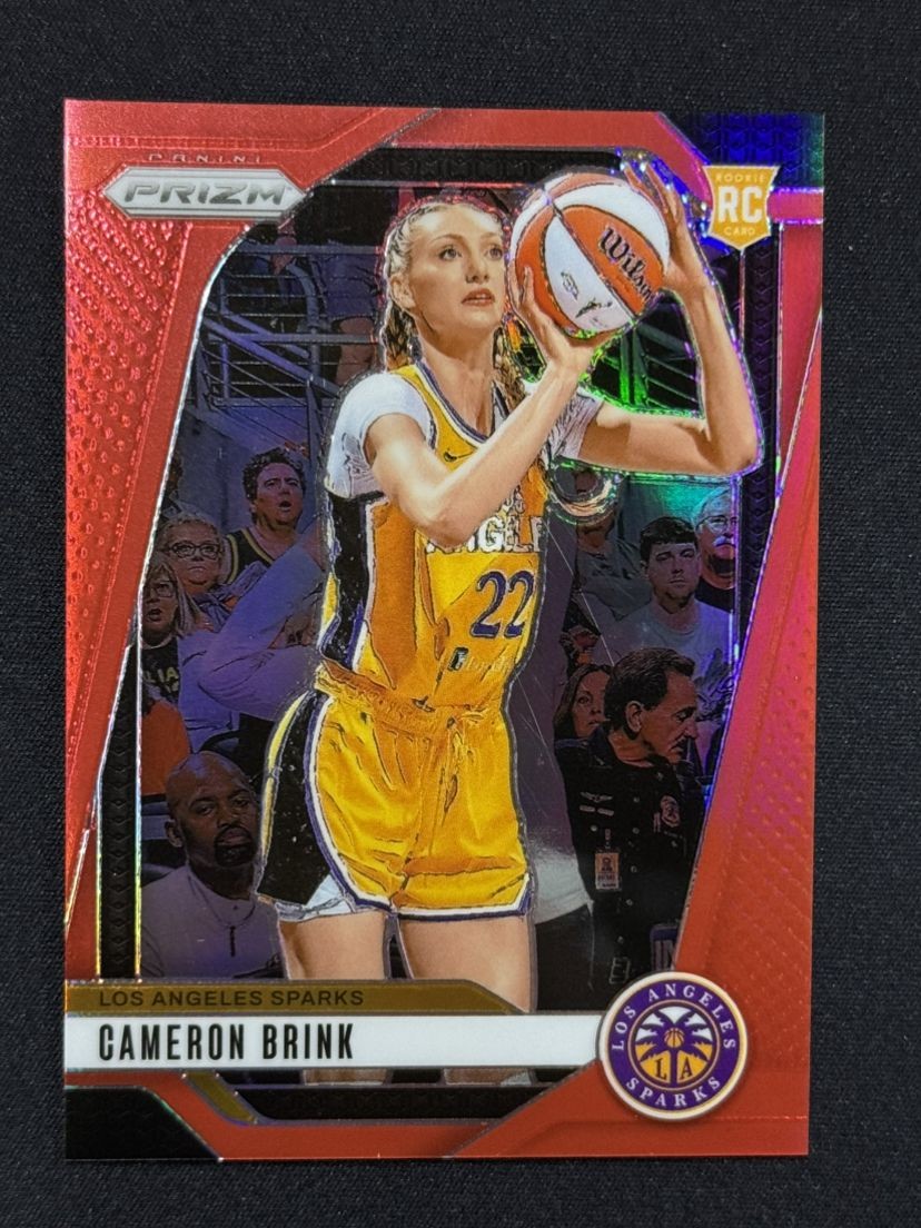2024 Panini WNBA Prizm #127 Cameron Brink Rookie RC Red Prizm /299 Sparks