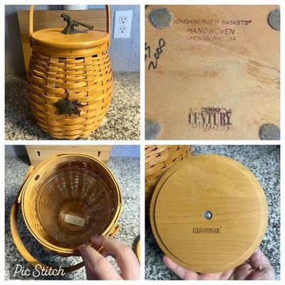LONGABERGER 2000 Century Celebration OCTOBER FIELDS Basket Protector Lid