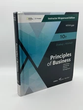 Principles of Business 10th Edition Instructor Wraparound Edition 2023 Excellent