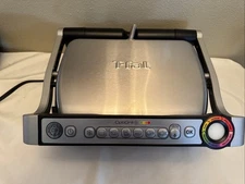 Used T-Fal OptiGrill Plus 8356s1 Indoor Electric Grill Many Features In Box