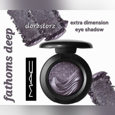 MAC Extra Dimension Eye Shadow   FATHOMS DEEP Deep Gray  Rare Discontinued   NIB