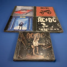 AC/DC CD Lot Of 5 Brian Johnson Era| Who Made Who, Back In Black, Razors Edge….
