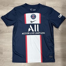 Nike PSG Paris Saint-Germain Blue Home Soccer Jersey Men s Size M