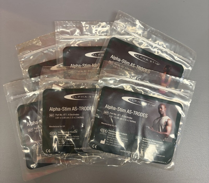 Alpha-Stim AS-TRODES 4 Electrodes 1.5"x2" Pads for TENS Unit Physical Therapy