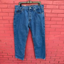 NWT Levis 501 Original Fit Button Fly Straight Leg Jeans Mens 36x30 Blue Denim