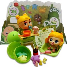 Pea Pod Babies Twenty Five Piece Dinner and Bath Time Playset - Collectible M...