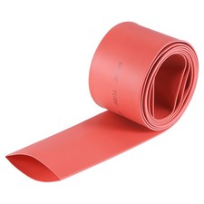 Heat Shrink Tubing 25mm Dia 41mm Flat Width 2:1 rate 1m - Red