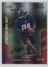 2007 Score Select Rookie Red Zone Auto /25 Courtney Taylor #357 Rookie Auto RC
