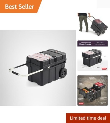Masterloader Resin Rolling Tool Box with Locking System and Removable Bins   ...