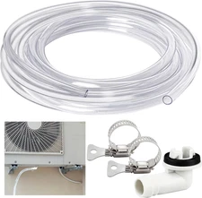 10 Ft Air Conditioner Drain Hose Set Portable Universal AC Pipe Clear 