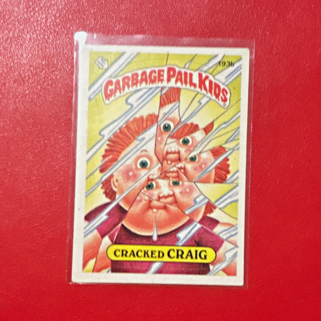 Topps 1986 Garbage Pail Kids Series 9 Cracked Craig 103b Puzzle Card