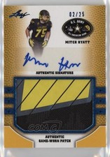 2015 Leaf US Army All-American Bowl Blue 2/25 Mitch Hyatt #PA-MH1 Patch Auto k4s