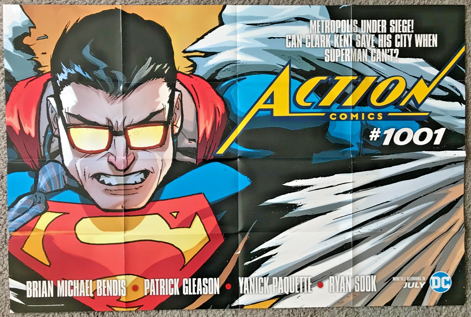 Edjay Postre Action Comics #1001 Superman Retailer Promo Poster 36