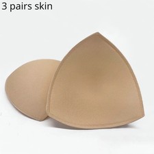 3Pairs Sports Bra Pads Removable Bikini Inserts Push-Up Padding Women Breast Pad