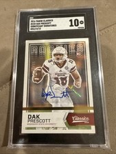 2016 Classics Dak Prescott Rookie Auto Gold /10 SGC 10