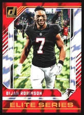 Bijan Robinson 2024 Donruss Elite Series Refractor Atlanta Falcons #19