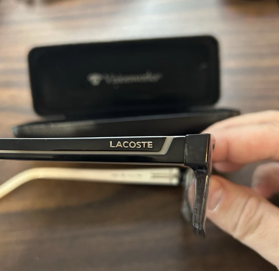 Lacoste Eyeglass frames L2707 035 Rectangle Smoke Gray White. - Image 4 of 4