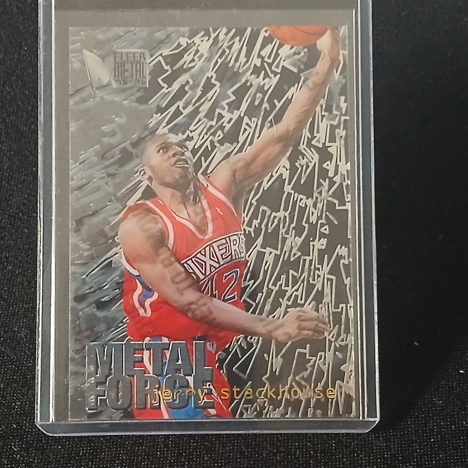 1995-96 Fleer Metal - Metal Force Jerry Stackhouse #14 (RC)