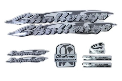 Aufkleber Fahrrad Rahmen Challenge Performance Dekor Sticker Decal Set 8-Teilig