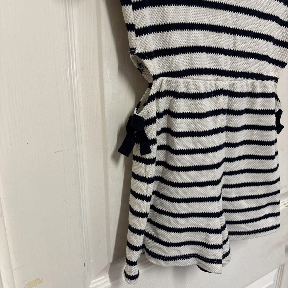 Girls White And Navy Blue Shorts Jumpsuit, Age 7 To 8 Years From River Island - Image 3 of 4