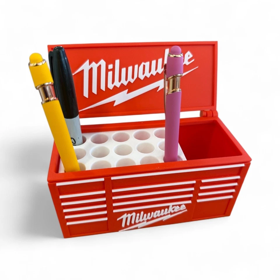 Milwaukee Workbench Toolbox Pen Holder – Tool Box Organizer for Desk - Image 4 of 4