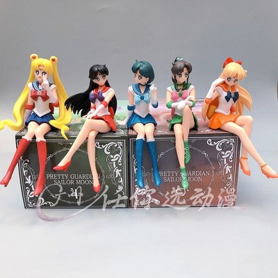 Sailor Moon Break Time Mercury Mars Venus Jupiter Figure PVC with box 5pcs Set