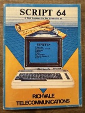 vintage, script 64 A word processor for Commodore 64 book  more