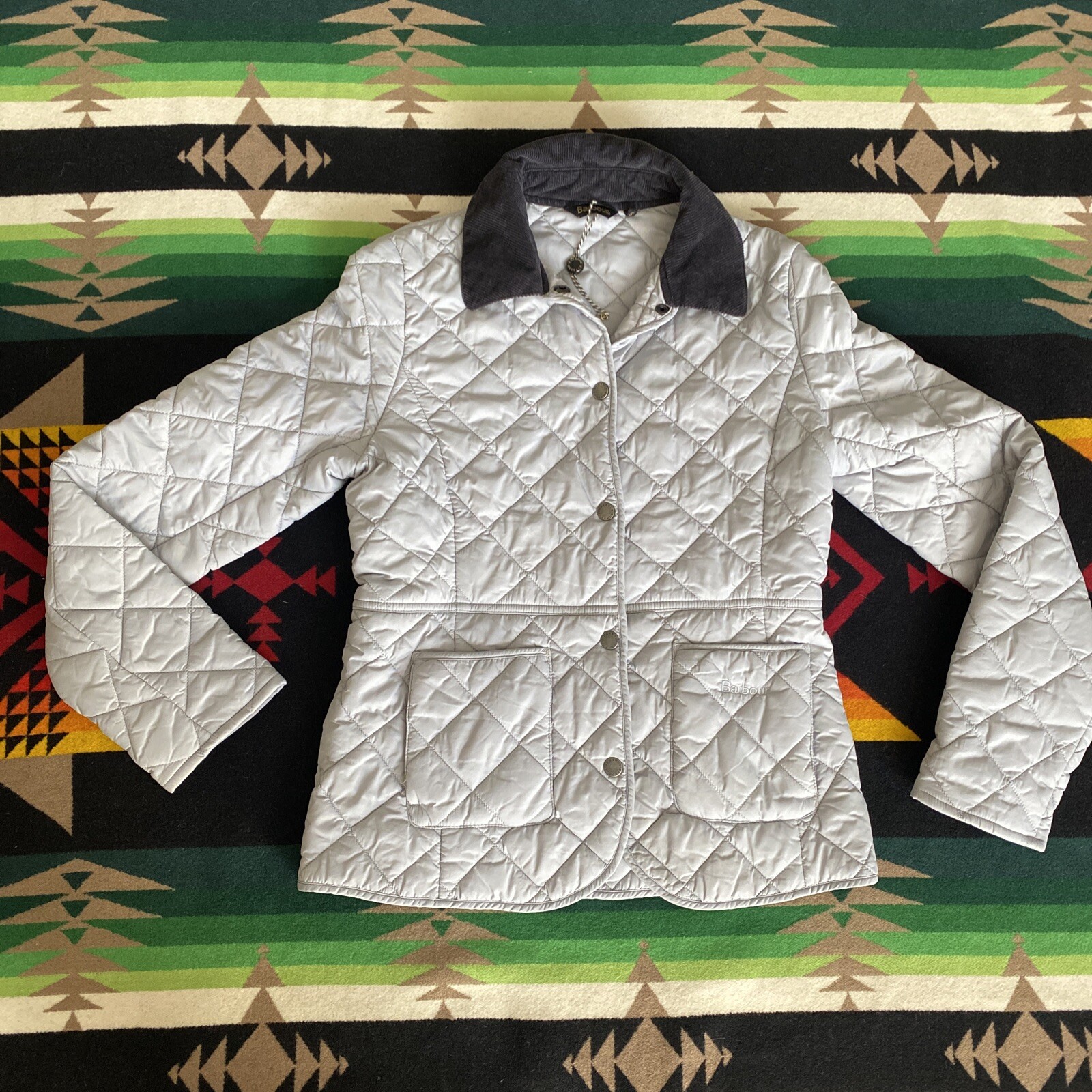 Barbour Deveron Quilted Jacket - Ice 