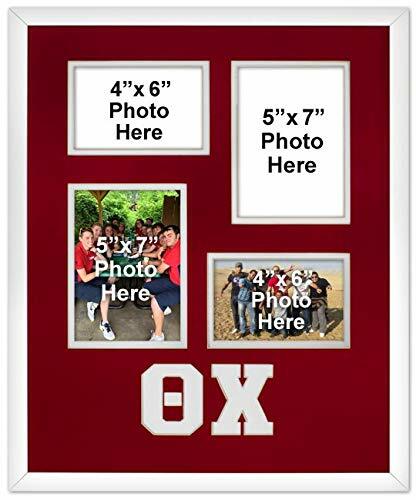 Theta Chi Fraternity Licensed Picture Frame Collage wall mount 2-4x6 2 ...