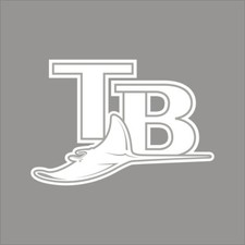 Tampa Bay Rays 5 MLB Team Logo 1 Color Vinyl Decal Sticker Window Car Wall